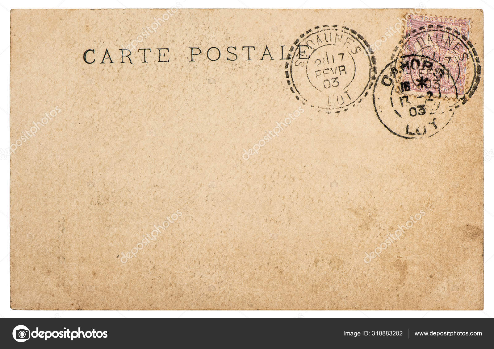 Vintage postcard letter stamp Used paper background Stock Photo by  ©LiliGraphie 318883202